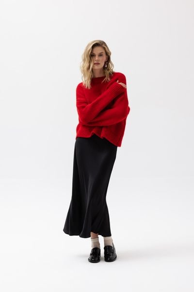 SATYNOWA SPÓDNICA JULITA CZARNA XL - Flawless. Czarne spódnice damskie Flawless, na co dzień, na zimę, uniwersalny, bez wzorów, z gumy, eleganckie, maxi, dopasowane. Za 429.00 zł.