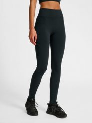 Damskie legginsy Hummel HIIT. Czarne legginsy damskie Hummel, bez wzorów, z materiału. Za 246.00 zł.