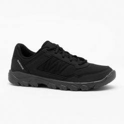 Buty turystyczne męskie Quechua NH50 niskie. Szare buty zimowe męskie QUECHUA, bez wzorów, z materiału, bez obcasa, bez zapięcia. Za 69.99 zł.