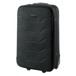 Farisca Soft 56L Walizka Na 2 Kółkach. Czarne walizki damskie MARTES, bez wzorów, z materiału. Za 324.99 zł.
