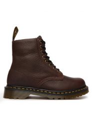 Dr. Martens Trapery 1460 Fleece Lined Grizzly DM31873201 Brązowy. Brązowe trapery damskie Dr. Martens, ze skóry, bez zapięcia. Za 989.99 zł.