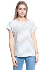 BLUZKA DAMSKA MUSTANG Elsa Summer Top 1009466 11695. Bluzki damskie Mustang, s, bez wzorów, bez kołnierzyka, bez ramiączek. W wyprzedaży za 39.99 zł.