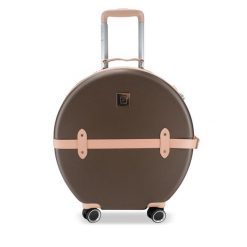 Walizka średnia Semi Line. Brązowe walizki damskie Semi-line, bez wzorów, średnie. Za 279.99 zł.
