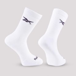 Skarpetki fitness Reebok wysokie 3 pary. Skarpety męskie Reebok, bez wzorów, z bawełny. Za 49.99 zł.