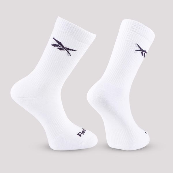 Skarpetki fitness Reebok wysokie 3 pary. Skarpetki damskie Reebok, bez wzorów, z bawełny. Za 49.99 zł.