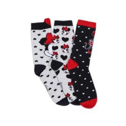 Skarpetki damskie Disney Minnie Hearts (x12). Skarpetki damskie Disney, bez wzorów, z bawełny. Za 267.00 zł.