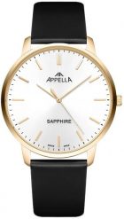 Zegarek męski Appella L70012.1213Q czarny. Czarne zegarki męskie Appella, bez wzorów. Za 1,580.00 zł.