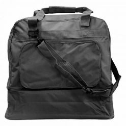 Torba sportowa Softee Equipo. Czarne torby sportowe męskie Softee, bez wzorów, z poliesteru. Za 165.99 zł.