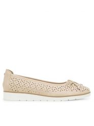 Clara Barson Baleriny WYL3650-2 Beżowy. Brązowe balerinki damskie Clara Barson, bez wzorów, ze skóry, bez obcasa, bez zapięcia. Za 89.99 zł.