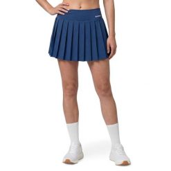 Damskie spódnico-spodenki tenisowe Siroko Flow Femme-W Navy. Niebieskie spódnice damskie SIROKO, bez wzorów, z tkaniny, sportowe, plisowane. Za 212.00 zł.