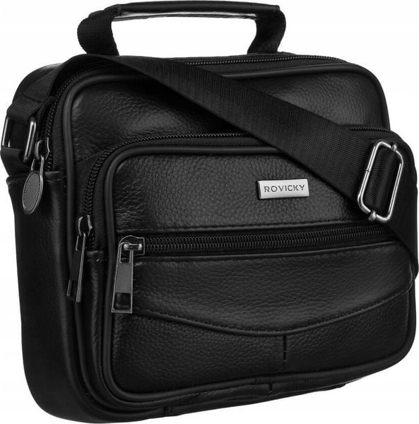 Rovicky Męska torba na ramię ze skóry naturalnej - Rovicky NoSize. Torby na ramię męskie ROVICKY, ze skóry, na ramię, małe. Za 91.82 zł.