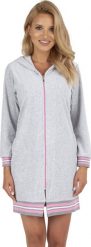 Vivisence Vivisence 5018 szary L Nocna szlafrok. Szare szlafroki damskie Vivisence, l, bez wzorów, bez ramiączek, bez kaptura. Za 209.99 zł.