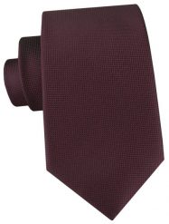 Męski Krawat - Kolor Burgundowy - Angelo di Monti. Czerwone krawaty i muchy Angelo di Monti, bez wzorów, z tkaniny, eleganckie. Za 49.99 zł.
