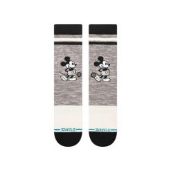 Skarpety Stance Vintage Mickey Crew. Szare skarpetki damskie Stance, bez wzorów. Za 69.99 zł.