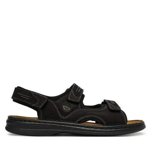 Sandały Josef Seibel. Czarne sandały męskie Josef Seibel, bez wzorów, bez zapięcia. Za 208.99 zł.