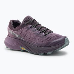 Buty do biegania damskie Merrell Agility Remix. Fioletowe obuwie sportowe damskie Merrell, bez wzorów, bez zapięcia, do biegania. Za 549.99 zł.