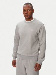 Adidas Bluza Trefoil Essentials KS9813 Szary jasny Regular Fit. Szare bluzy męskie Adidas, m, bez wzorów, z bawełny, bez ramiączek, bez kaptura. Za 219.99 zł.