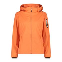 Kurtka damska turystyczna CMP 39A5016. Brązowe kurtki sportowe damskie CMP, l, bez wzorów, z softshellu, bez ramiączek, z kapturem, trekkingowe. Za 365.50 zł.