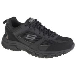Buty sportowe Sneakersy męskie, Skechers Oak Canyon-Verketta. Czarne buty sportowe męskie Skechers, bez wzorów, z gumy, bez zapięcia, trekkingowe. Za 336.00 zł.
