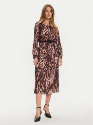 Rinascimento Sukienka codzienna CFC0121279003 Brązowy Slim Fit. Brązowe sukienki damskie Rinascimento, na co dzień, xs, bez wzorów, z syntetyku, bez kołnierzyka, bez ramiączek, proste. Za 429.99 zł.