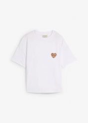 Krótki T-shirt z elastycznej mieszanki wiskozy. Czarne t-shirty damskie bonprix, bez wzorów, z wiskozy, bez kołnierzyka, bez ramiączek. Za 42.99 zł.