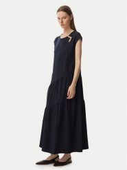 Liu Jo Sport Sukienka codzienna TA6237 J3855 Granatowy Relaxed Fit. Niebieskie sukienki damskie Liu Jo Sport, na co dzień, l, bez wzorów, z bawełny, sportowe, bez kołnierzyka, bez ramiączek, proste. Za 599.99 zł.