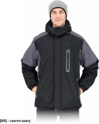 Kurtka ochronna ocieplana męska kaptur stójka zamek rzepy napy rękaw ściągacz rzepy wiele kieszeni tafta 210T MILTON L. Brązowe kurtki męskie Reis, l, bez wzorów, bez kaptura. Za 190.04 zł.