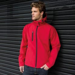 Męska Kurtka Softshell Z Kapturem Core Lite. Białe kurtki męskie RESULT, l, bez wzorów, z elastanu, z kapturem. Za 176.99 zł.
