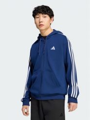Adidas Bluza Essentials 3-Stripes French Terry KY4176 Niebieski Regular Fit. Niebieskie bluzy męskie Adidas, m, bez wzorów, bez ramiączek, bez kaptura. Za 278.99 zł.