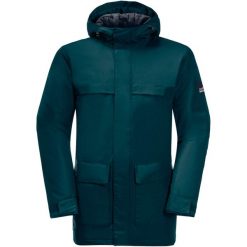 JACK WOLFSKIN Kurtka zimowa męska Winterlager Parka M teal r.M. Niebieskie parki męskie Jack Wolfskin, na zimę, m, bez wzorów, z materiału, eleganckie, bez kołnierzyka, bez kaptura. Za 645.64 zł.