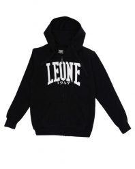 Bluza z bawełna z kaptur na czas wolny na co dzień. Niebieskie bluzy damskie LEONE 1947 APPAREL, bez wzorów, z bawełny, bez ramiączek, bez kaptura. Za 63.11 zł.