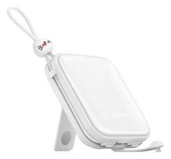 Joyroom JR-L008 Plus Cutie Series 22.5W 10000mAh ze stojakiem biały. Białe powerbanki . Za 88.90 zł.