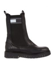 Tommy Jeans Sztyblety Tjw Warmlined Chelsea Boot EN0EN02313 Czarny. Czarne botki damskie Tommy Jeans, bez wzorów, z jeansu, bez obcasa, na płaskiej podeszwie, bez zapięcia. Za 779.99 zł.