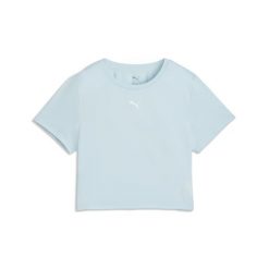 Damska krótka koszulka TAD ESSENTIALS PUMA. Niebieskie bluzki damskie Puma, l, bez wzorów, sportowe, bez kołnierzyka, bez ramiączek. Za 129.00 zł.