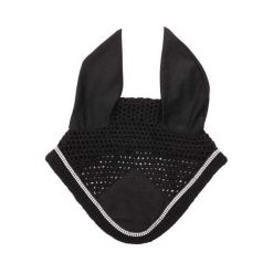 Czapka przeciwlotnicza z dżetami Kavalkade. Czarne czapki damskie KAVALKADE, bez wzorów, eleganckie. Za 153.50 zł.