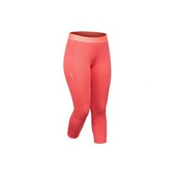 Legginsy narciarskie 500 damskie. Czerwone legginsy damskie WED'ZE, bez wzorów, z elastanu. W wyprzedaży za 29.99 zł.