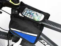 Torba rowerowa sakwa saszetka uchwyt rowerowy na telefon DUNLOP. Czarne torby na ramię męskie Dunlop, z materiału. Za 55.00 zł.