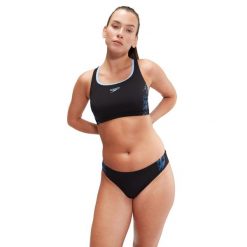 Strój kąpielowy dwuczęściowy damski Speedo Placement 2 Piece. Czarne stroje kąpielowe damskie Speedo, s, bez wzorów. Za 407.24 zł.