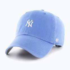 Czapka z daszkiem 47 Brand MLB New York Yankees Base Runner CLEAN UP. Niebieskie czapki damskie 47 Brand, na wiosnę, bez wzorów. Za 89.99 zł.