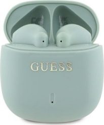 Słuchawki Guess Guess Bluetooth headphones GUTWSJ14ESGN TWS + docking station green/green Printed Classic Logo. Zielone słuchawki bezprzewodowe Guess. Za 137.61 zł.