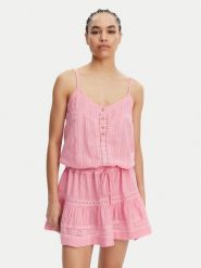 Melissa Odabash Sukienka letnia Kelly Różowy Regular Fit. Czerwone sukienki damskie Melissa Odabash, na lato, xs, bez wzorów, z bawełny, bez kołnierzyka, bez ramiączek. Za 639.99 zł.