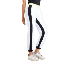 Neonowe spodnie dresowe damskie. Białe spodnie dresowe damskie LEONE 1947 APPAREL, bez wzorów, z dresówki, sportowe, na fitness i siłownię. Za 136.83 zł.