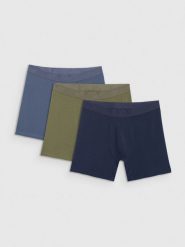 4F Bielizna bokserki (3-pack) męskie - multikolor S. Bokserki męskie 4F, bez wzorów, z bawełny. Za 99.99 zł.