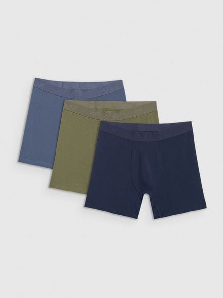 4F Bielizna bokserki (3-pack) męskie - multikolor S. Bokserki męskie 4F, bez wzorów, z bawełny. Za 99.99 zł.