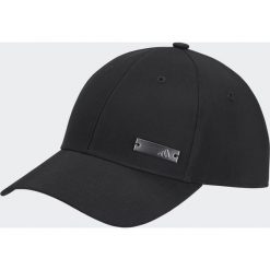 Czapka z daszkiem ADIDAS. Czarne czapki damskie Adidas, bez wzorów, z tkaniny, sportowe. Za 79.99 zł.