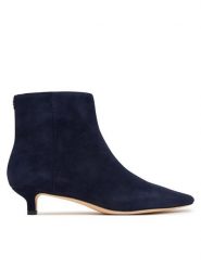 LAUREN RALPH LAUREN Botki 802P15722004 Granatowy. Niebieskie botki damskie Lauren Ralph Lauren, bez wzorów, ze skóry, bez obcasa, na szpilce, bez zapięcia. Za 949.99 zł.