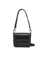 Valentino Torebka Shine VBS8AI09 Czarny. Czarne listonoszki damskie Valentino, bez wzorów, ze skóry, bez dodatków. Za 399.99 zł.