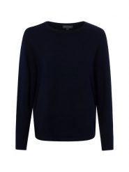 Franco Callegari Sweter z dzianiny Kobiety Bawełna niebieski, XXL. Niebieskie swetry nierozpinane damskie Franco Callegari, uniwersalny, bez wzorów, z bawełny, eleganckie, bez kołnierzyka, bez ramiączek. Za 249.95 zł.