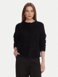 Kontatto Kardigan 3M0866C Czarny Regular Fit. Czarne kardigany damskie Kontatto, m, bez wzorów, z syntetyku, bez kołnierzyka. Za 439.99 zł.