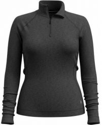 W'S Classic Thermal Merino Base Layer 1/4 Zip Boxed, 010 | charcoal heather, XS. Brązowe bielizna sportowa damska Smartwool, s, bez wzorów. Za 402.59 zł.